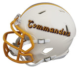 Commanders Magic Johnson Authentic Signed Retro Speed Mini Helmet BAS Witnessed