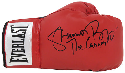 Shannon Briggs Signed Red Everlast Boxing Glove w/The Cannon - (SSCHWARTZ COA)