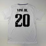 Autographed/Signed Vini Vinicius Jr. Real Madrid 2022-23 White Jersey BAS COA