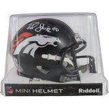 Rod Smith Autographed Denver Broncos TB 97-23 Mini Helmet Beckett Witness 49808