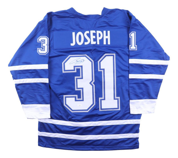 Curtis Joseph Toronto Signed Blue Hockey Jersey JSA