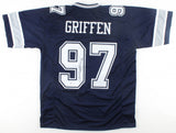 Everson Griffen Signed Cowboys Jersey (Beckett COA)Dallas All Pro Defensive End