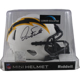 Dan Fouts Autographed San Diego Chargers Lunar Mini Helmet Beckett Witness 49259