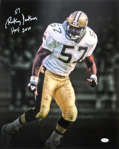 Rickey Jackson HOF Autographed 16x20 Photo New Orleans Saints JSA