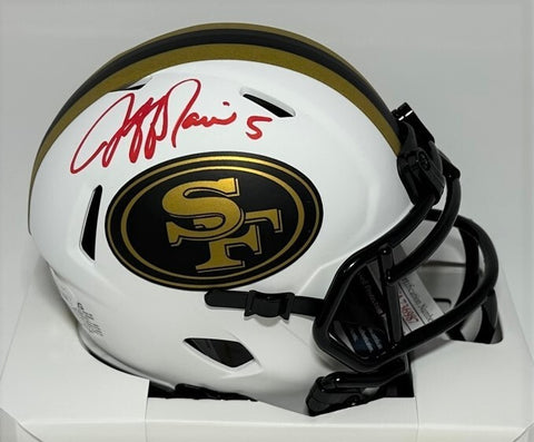San Fran 49ers JEFF GARCIA Signed Riddell LUNAR Speed Mini Helmet AUTO - JSA