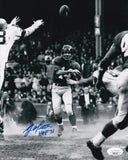 Y. A. Tittle Signed New York Giants 8x10 Photo (JSA COA) 7 TD Passes Single Game