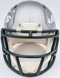 ZACH WILSON AUTOGRAPHED JETS FLASH SILVER SPEED MINI HELMET BECKETT QR 198873