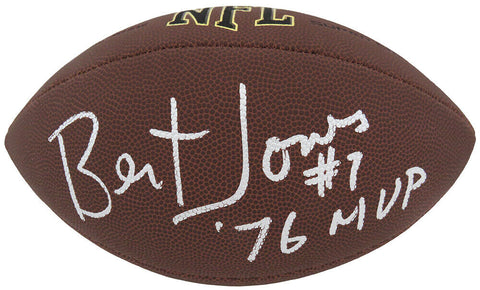 Bert Jones Signed Wilson Super Grip Full Size NFL Football w/76 MVP - (SS COA)