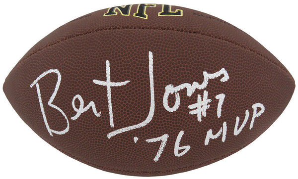 Bert Jones Signed Wilson Super Grip Full Size NFL Football w/76 MVP - (SS COA)