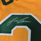 FRAMED Signed JOSE CANSECO 35x39 Oakland Yellow Jersey JSA COA Auto