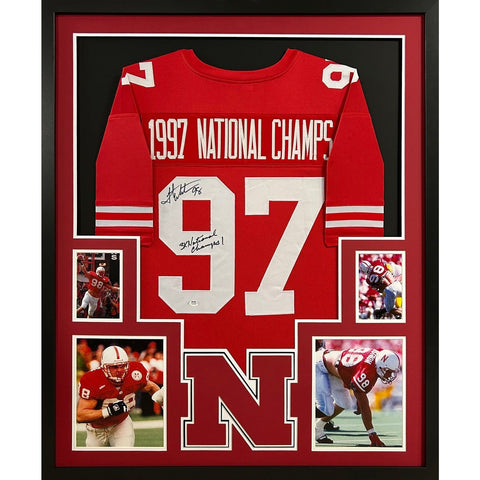 Nebraska Championship Autographed Signed Framed Grant Wistrom Jersey PSA/DNA