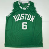 Signed Bill Russell Boston Green Jersey Hollywood Collectibles COA