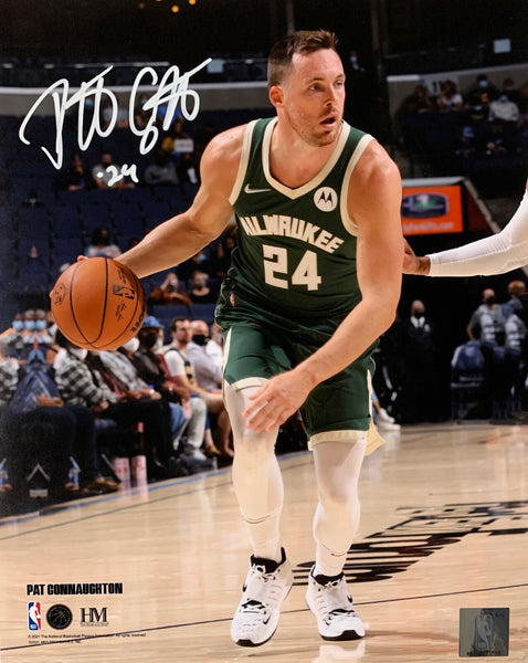 Milw Bucks 2021 NBA Champ PAT CONNAUGHTON Signed 8x10 Photo #2 AUTO