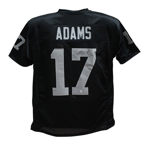 Davante Adams Autographed/Signed Pro Style Black XL Jersey Beckett 36350