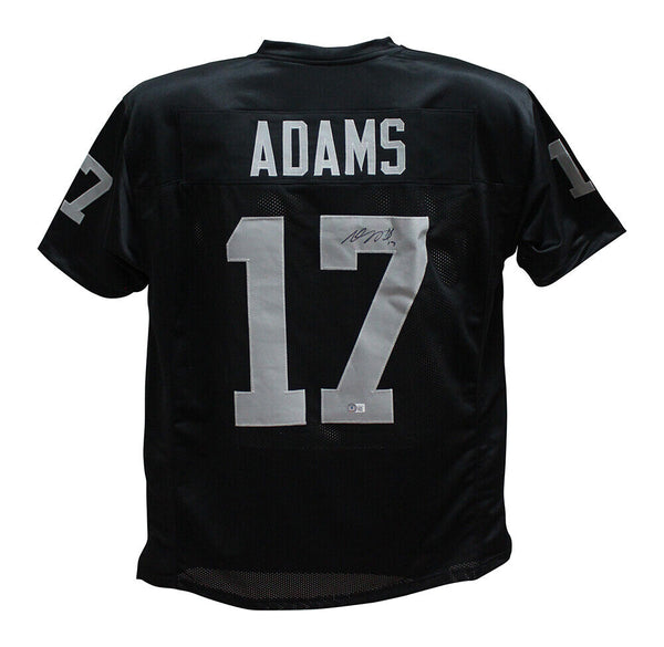 Davante Adams Autographed/Signed Pro Style Black XL Jersey Beckett 36350