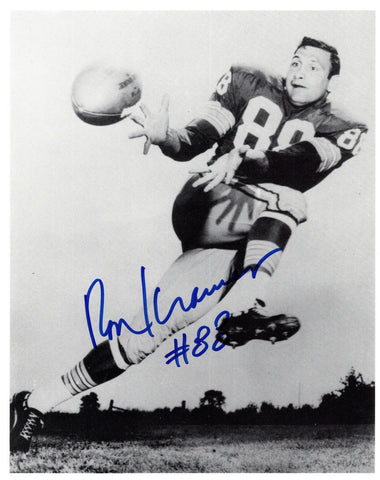 Packers Tight End RON KRAMER (d) Signed 8x10 Photo #4 AUTO - 1961 & 62 NFL Champ