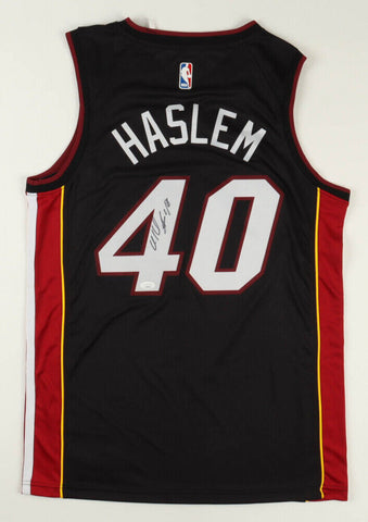 Udonis Haslem Signed Miami Heat Jersey (JSA COA) 3xNBA Champion 2006, 2012, 2013