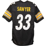 Jack Sawyer Autographed Pro Style Black Sz XL Jersey Beckett Witness 51628