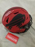 JOSH ALLEN SIGNED BUFFALO BILLS F/S RAVE SPEEDFLEX AUTHENTIC HELMET BECKETT QR