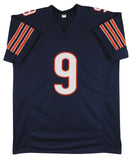 Robbie Gould Authentic Signed Navy Blue Pro Style Jersey BAS Witnessed