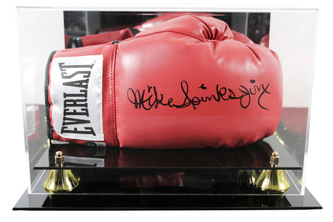 Michael Spinks Signed Right Hand Red Everlast Boxing Glove W/ Case BAS Witnessed