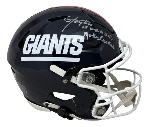 Lawrence Taylor Signed Giants FS T/B Authentic SpeedFlex Helmet BAD MF BAS
