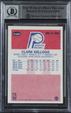 Pacers Clark Kellogg Authentic Signed 1986 Fleer #58 Card Auto 10! BAS Slabbed