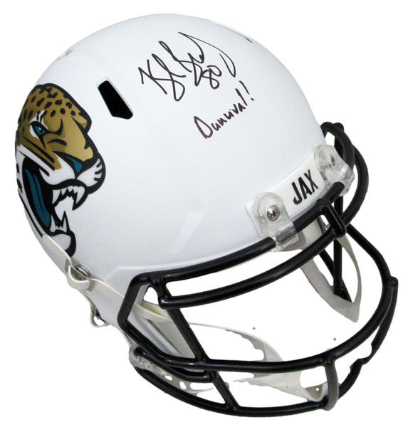 Kyle Brady Signed/Ins White Full-Size Speed Replica Helmet Jaguars JSA 208104