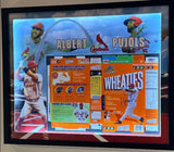 Albert Pujols Autographed Wheaties Box St Louis Cardinals Lighted Framed BAS COA
