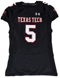 PATRICK MAHOMES SIGNED TEXAS TECH #5 UNDER ARMOUR 2014 TEAM ISSUED JERSEY