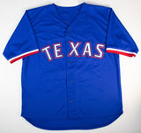 Evan Carter " 23 W.S. Champs" Signed Texas Rangers Jersey (Beckett) Center Field