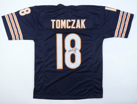 Mike Tomczak Signed Chicago Bears Jersey (JSA COA) Ex-Ohio State Buckeye Q.B