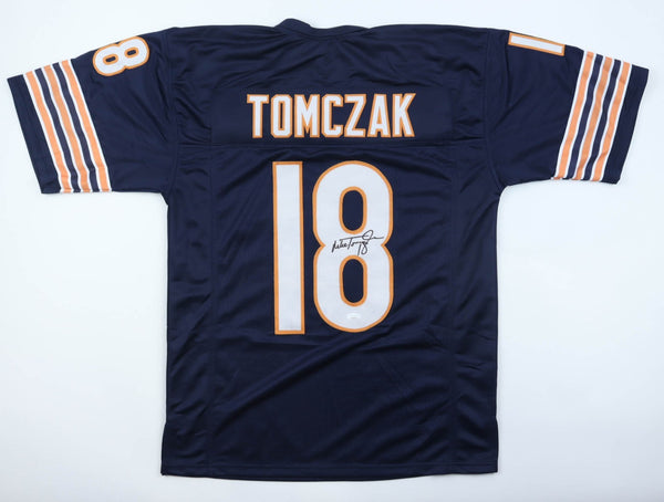 Mike Tomczak Signed Chicago Bears Jersey (JSA COA) Ex-Ohio State Buckeye Q.B