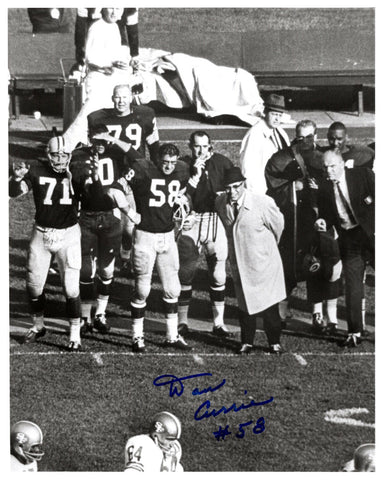 Packers Linebacker DAN CURRIE (d) Signed 8x10 Photo #2 AUTO - 1961 FL Champ