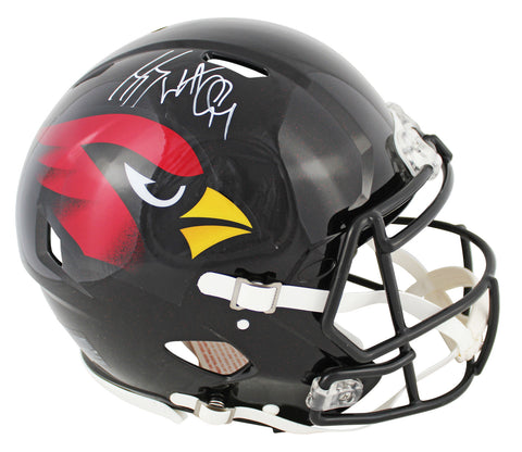 Cardinals J.J. Watt Signed 2022 Alt Black Full Size Speed Proline Helmet BAS Wit