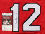 Lafayette Fat Lever Signed Portland Trail Blazers Jersey (JSA COA) 2xAll Star PG