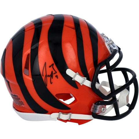 JOE BURROW Autographed Cincinnati Bengals Speed Mini Helmet FANATICS