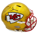 Patrick Mahomes & Tyreek Hill Signed Kansas City Chiefs Speed Auth Flash Helmet