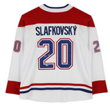 JURAJ SLAFKOVSKY Autographed Montreal Canadians Breakaway White Jersey FANATICS