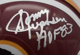 Sonny Jurgensen HOF Redskins Signed/Inscribed Mini Football Helmet JSA 211960