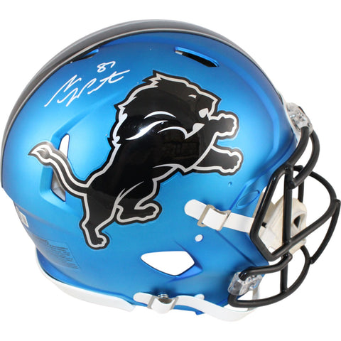 Sam LaPorta Autographed Detroit Lions Authentic 24 Alt Helmet Beckett 51289