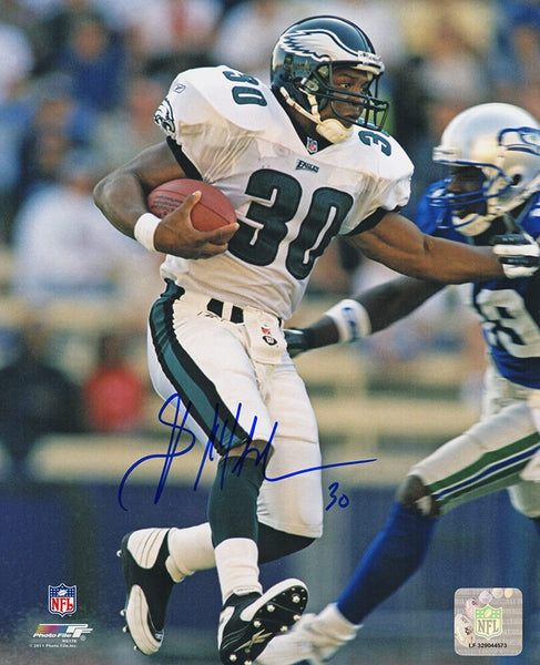 Brian Mitchell Signed Philadelphia Eagles Action vs Seahawks 8x10 Photo (SS COA)