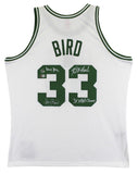 Celtics (3) Bird, Parish & McHale Signed White M&N Swingman Jersey BAS Witnessed