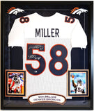 Von Miller Autographed/Inscribed SB50 MVP Broncos Jersey in Deluxe Frame Beckett