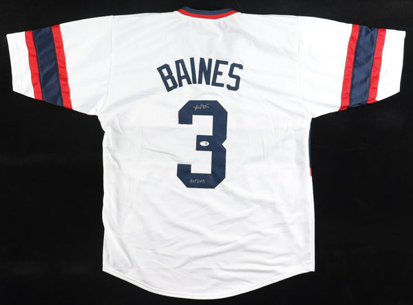 Harold Baines Signed Chicago White Sox Jersey Inscribed "HOF 19" (JSA) DH