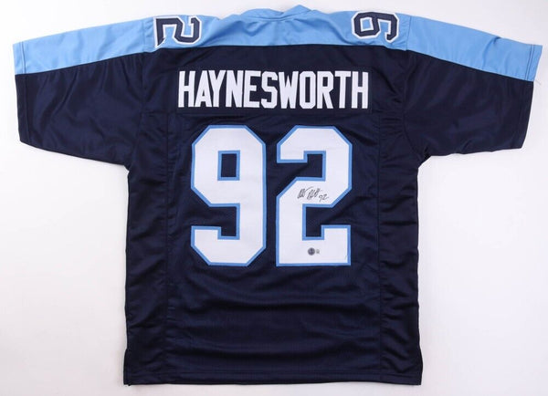 Albert Haynesworth Signed Tennessee Titans Jersey (Beckett) 2xPro Bowl D.T.