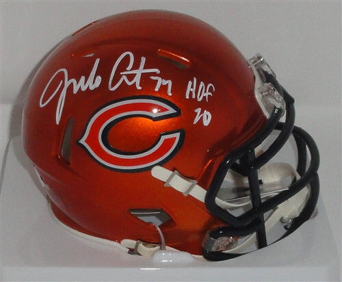 Bears JIM COVERT Signed Riddell FLASH Speed Mini Helmet AUTO w/ HOF '20" - JSA