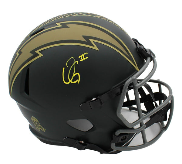 Oronde Gadsden II Signed Los Angeles Chargers Speed Full Size STS 4 Helmet