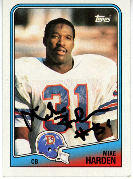 Mike Harden Autographed 1988 Topps #36 Trading Card Beckett 44807