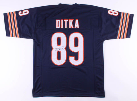 Mike Ditka Signed Chicago Bears Jersey (PSA COA) All Pro Tight End / HOFer